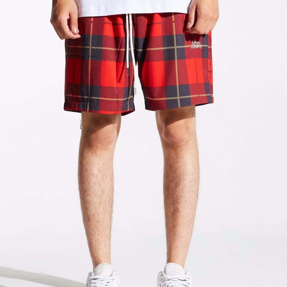 OCEAN SHORTS PLAID